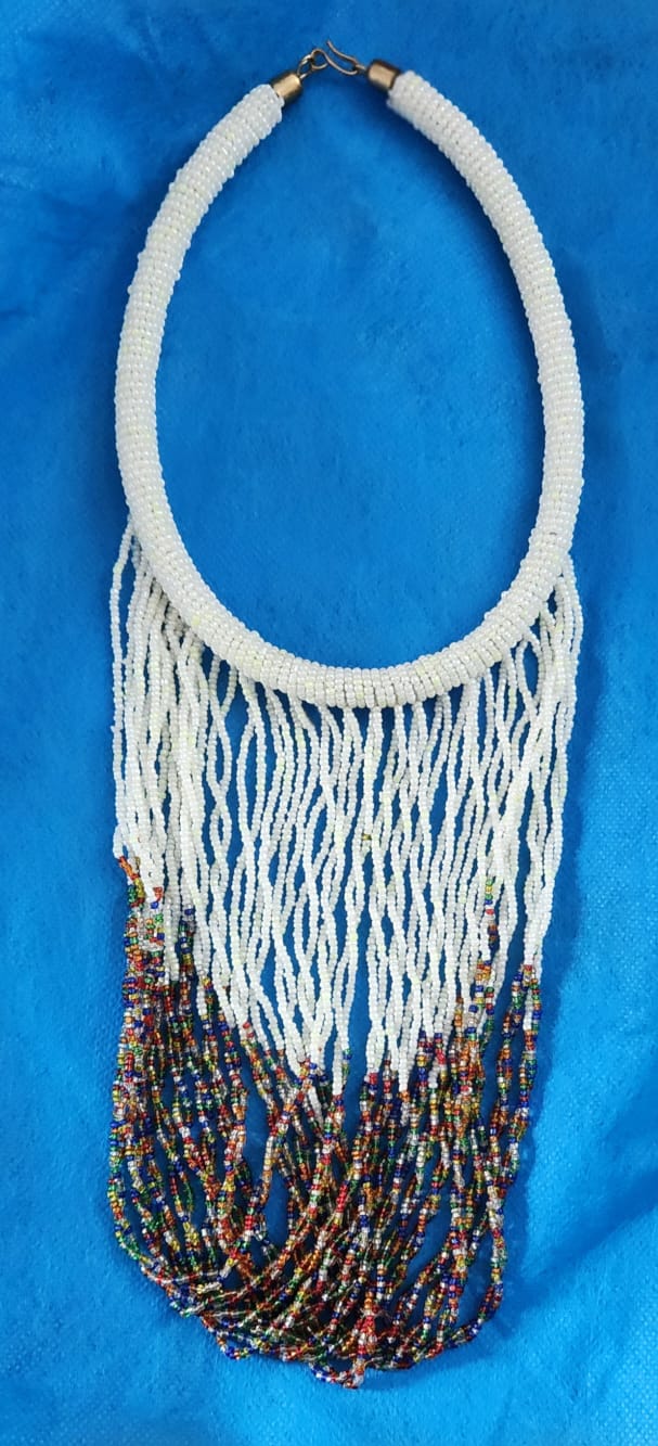 Kenyan Maasai Beaded Statement Necklace – Vibrant Elegance