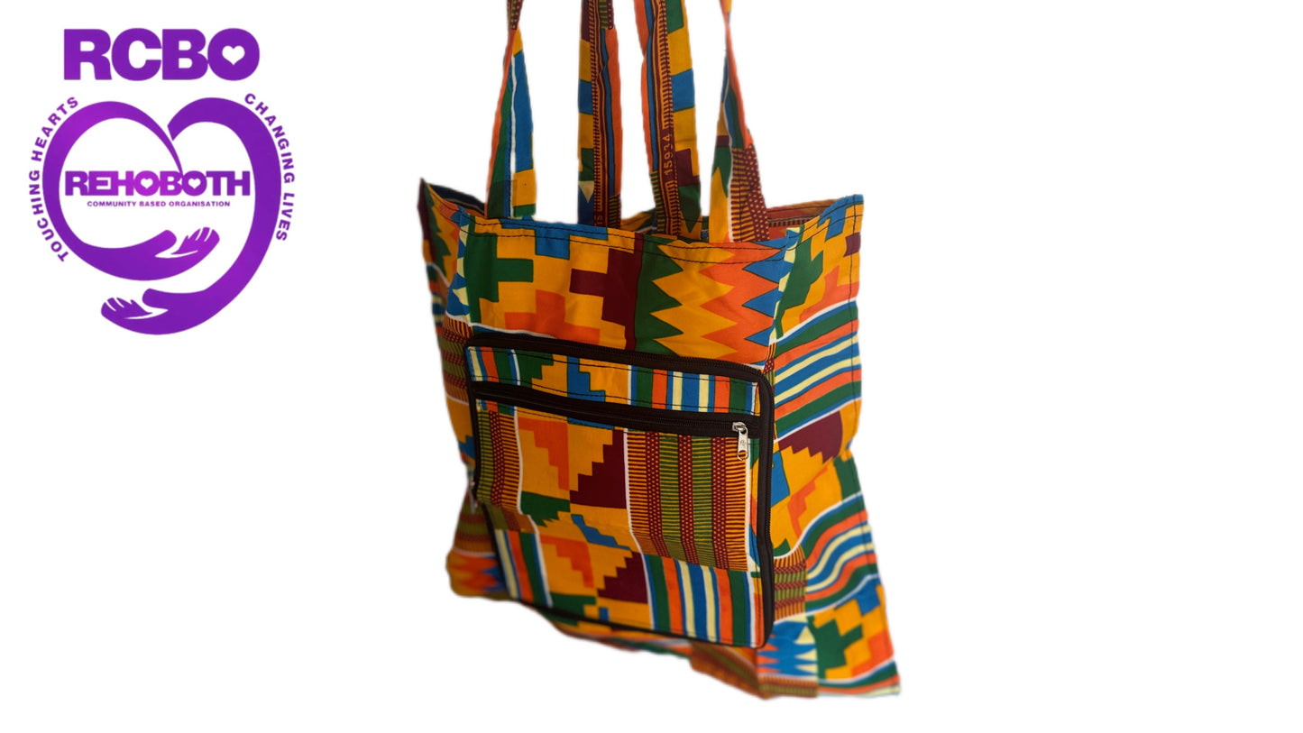 Tote Bag with Traditional African Patterns