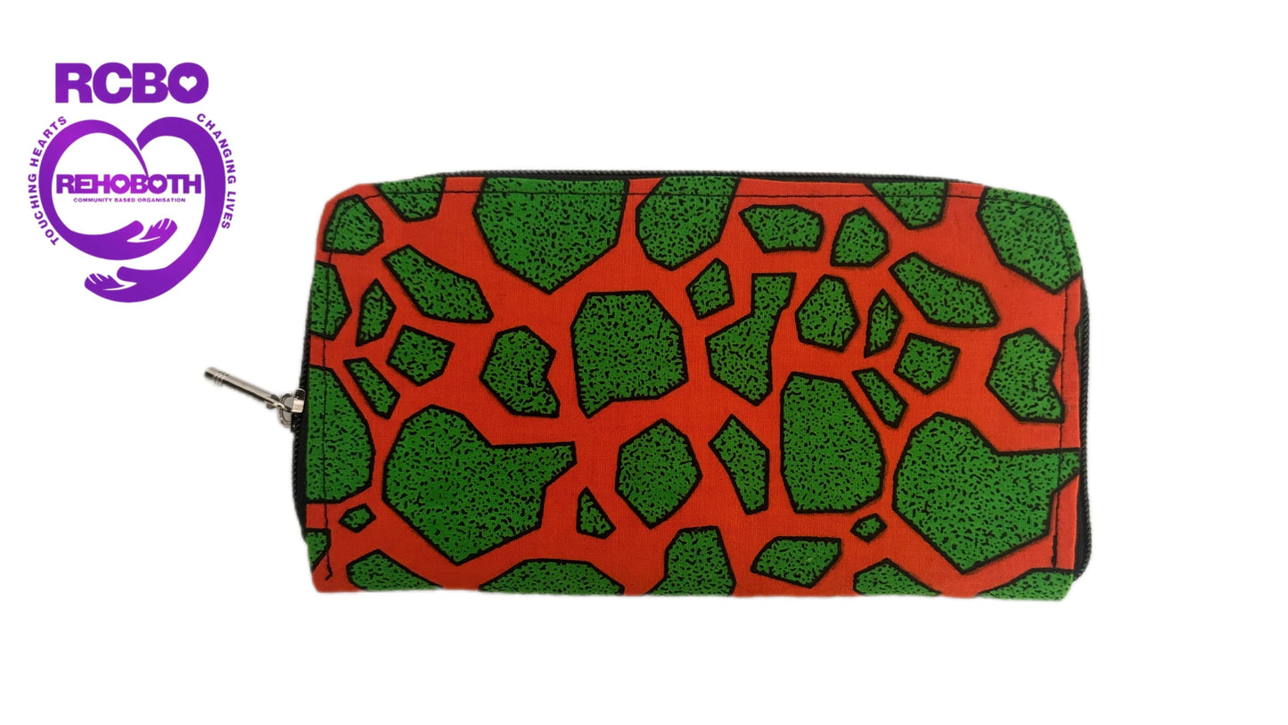 Bold African Print Zipper Pouch