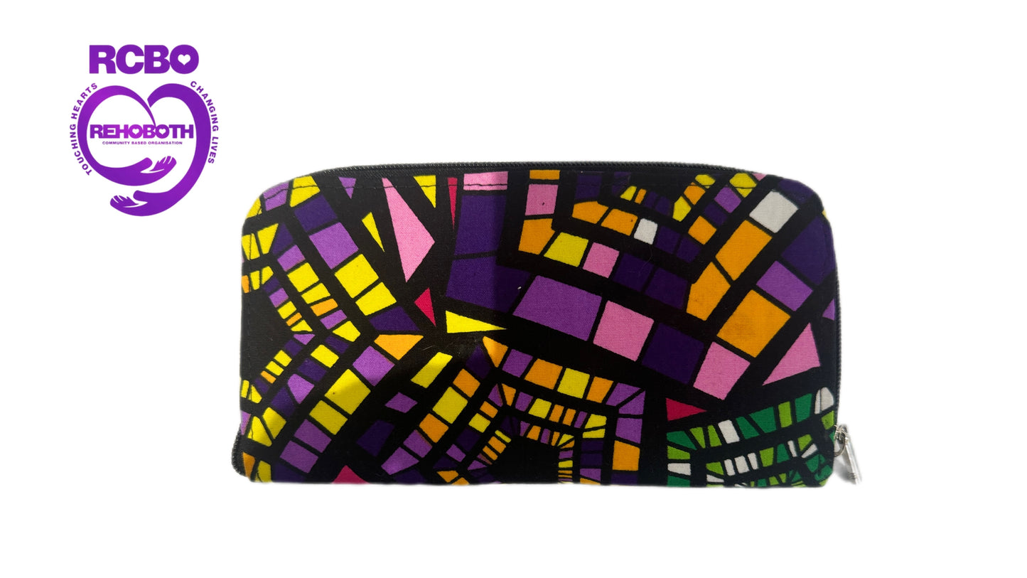 Bold African Print Zipper Pouch